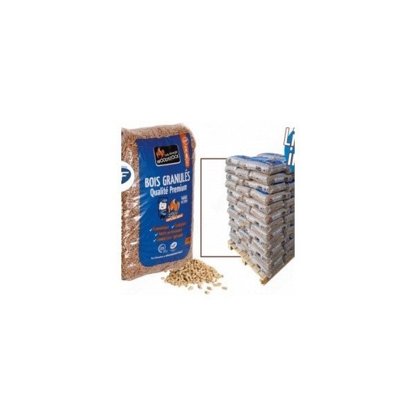 PALETTE DE GRANULÉS WOODSTOCK X 3 (198 SACS) DE 15 KG